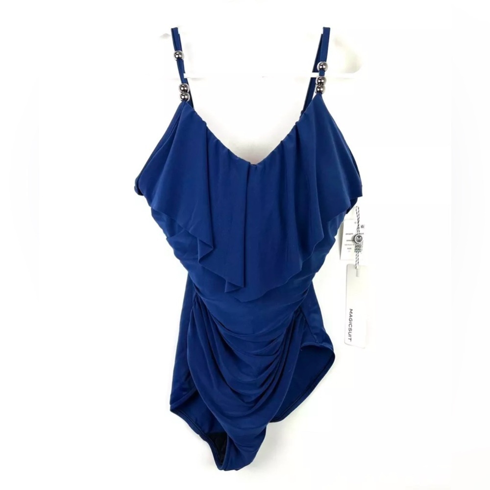 Magicsuit Isabel Tummy Control Swimsuit Blue Size Womens 14